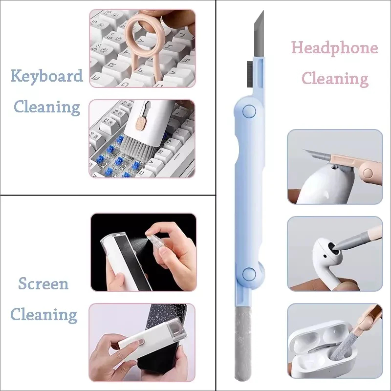 7 In 1 Cleaning Tool Kit For Keybaord, Mobile, Earbuds - Image 2
