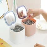 Rotatable 4 Layer Jewelry Storage With Mirror - Image 4