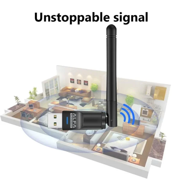 Alfa WiFi USB W114 3dBi RTL 8188 Antenna Adapter - Faster Internet - Image 5